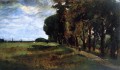 ポーリング近くの眺め 印象派の風景 ジョン・ヘンリー・トワクトマン